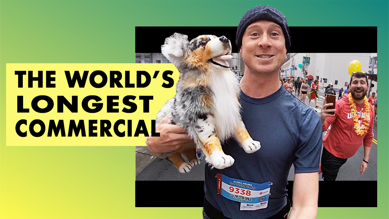 The World's Longest Commercial - Tom Dehnel's 15k Run For Charity